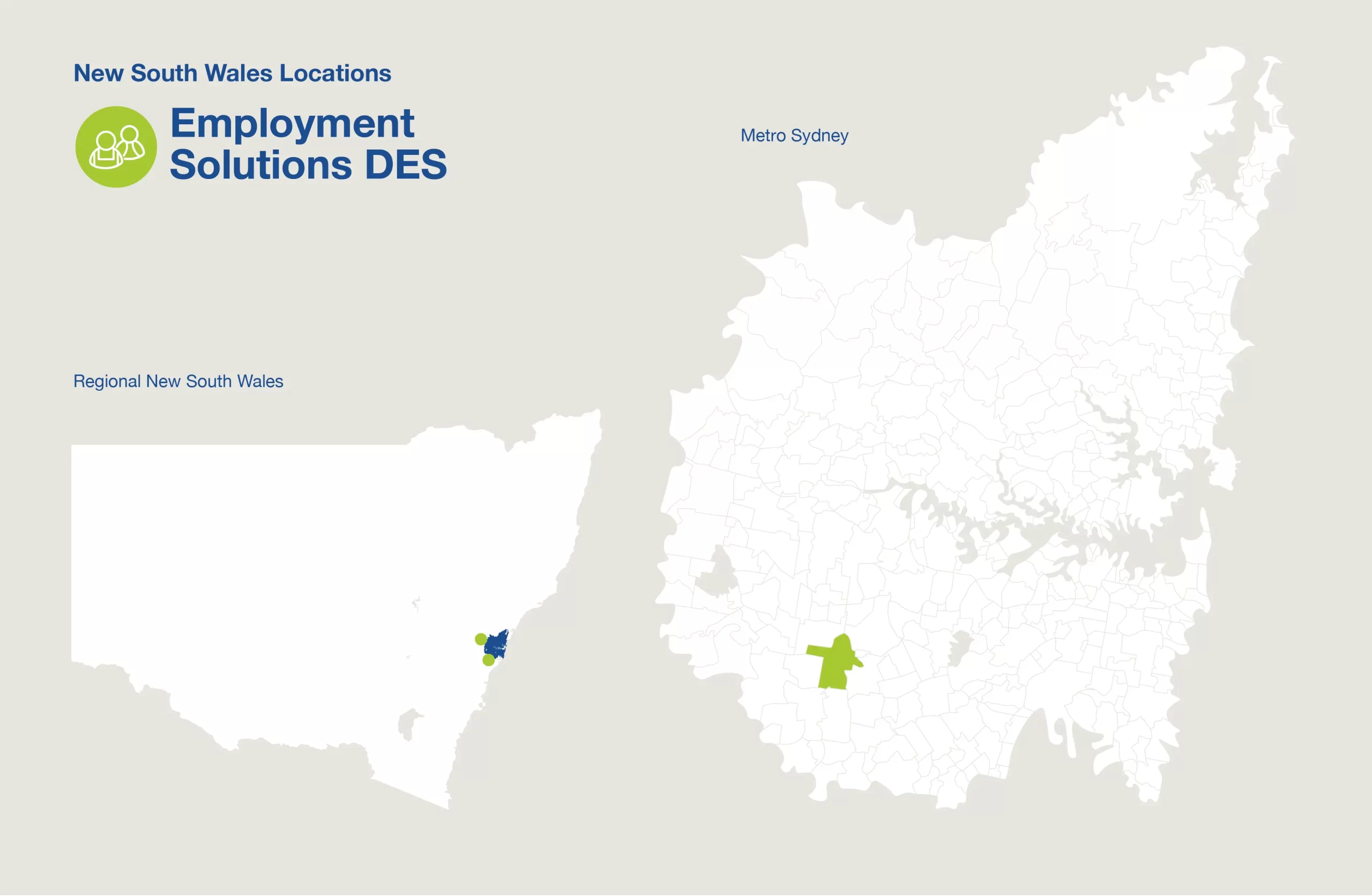 NSW Employment Solutions DES Services Map