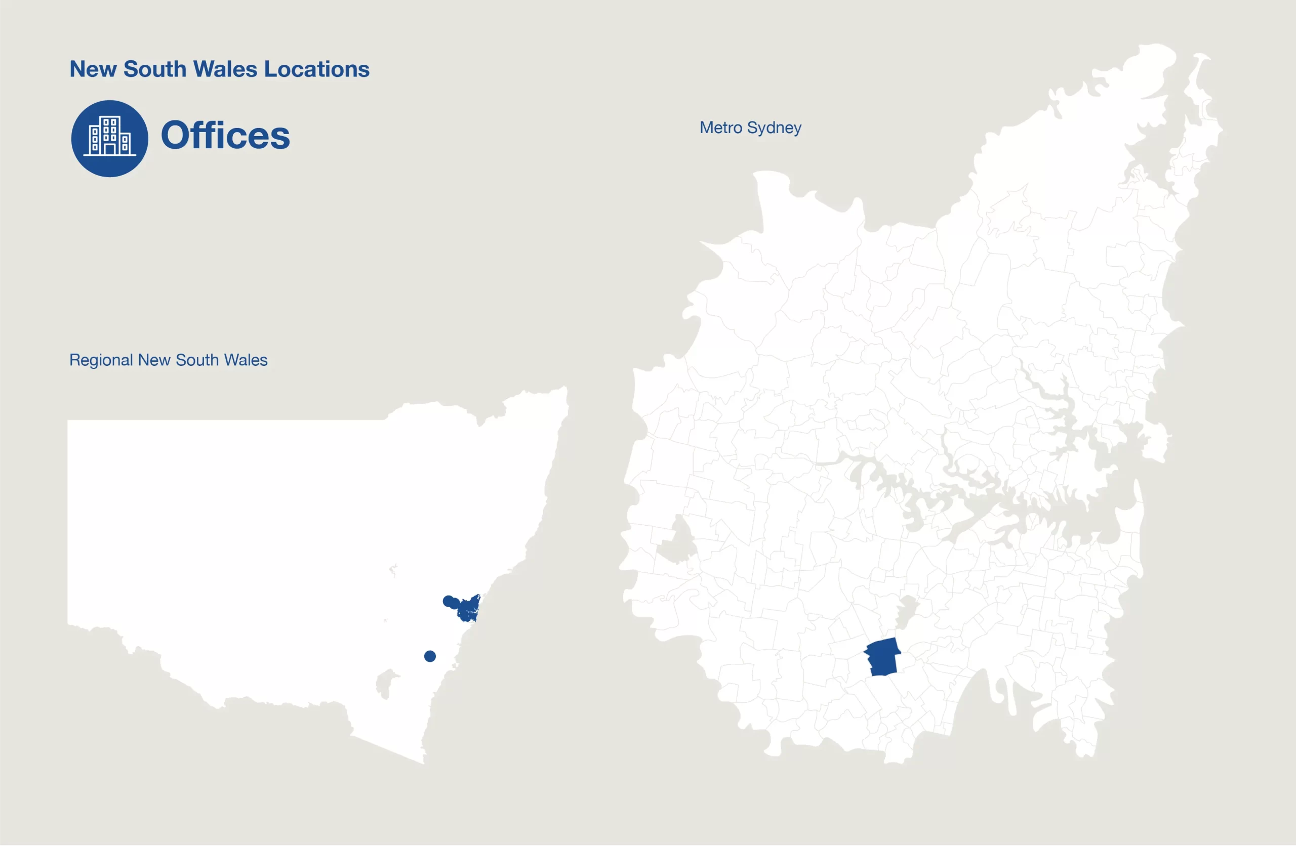 NSW Offices Services Map