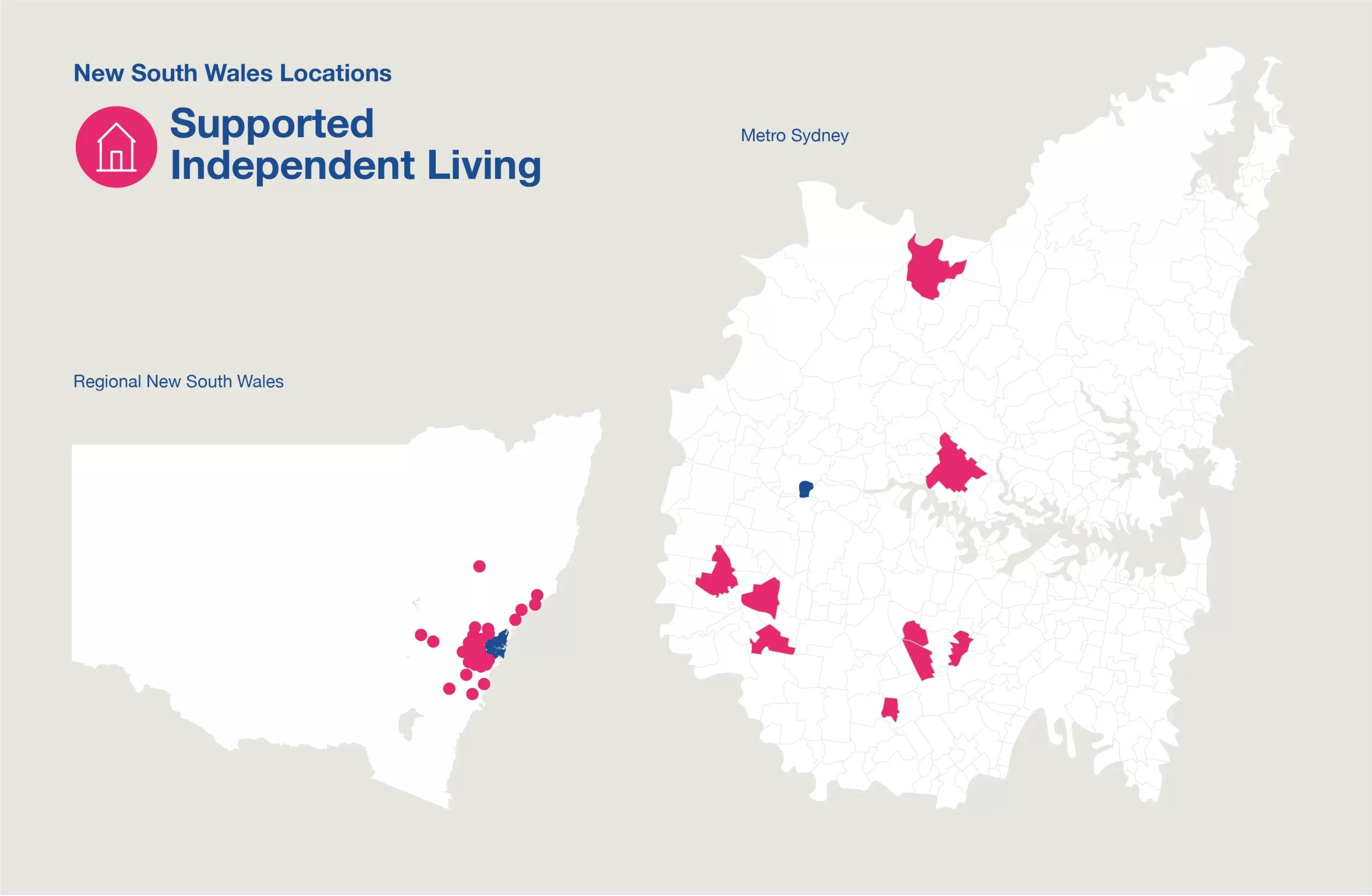 NSW SIL Services Map