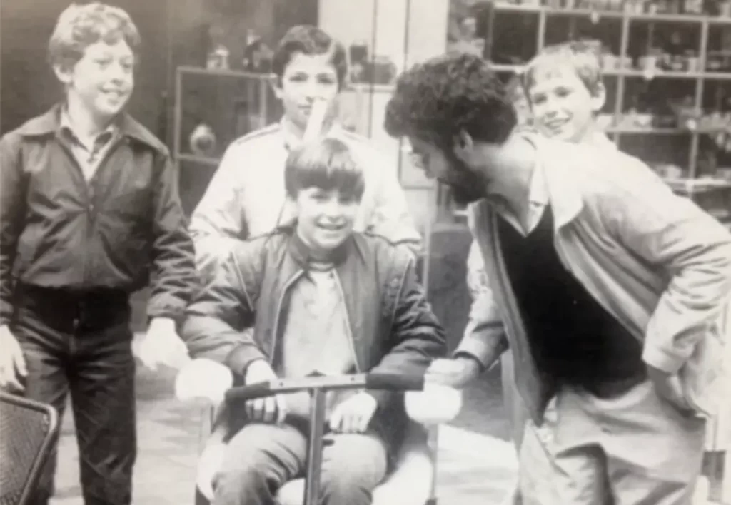 Group of people smiling at camera